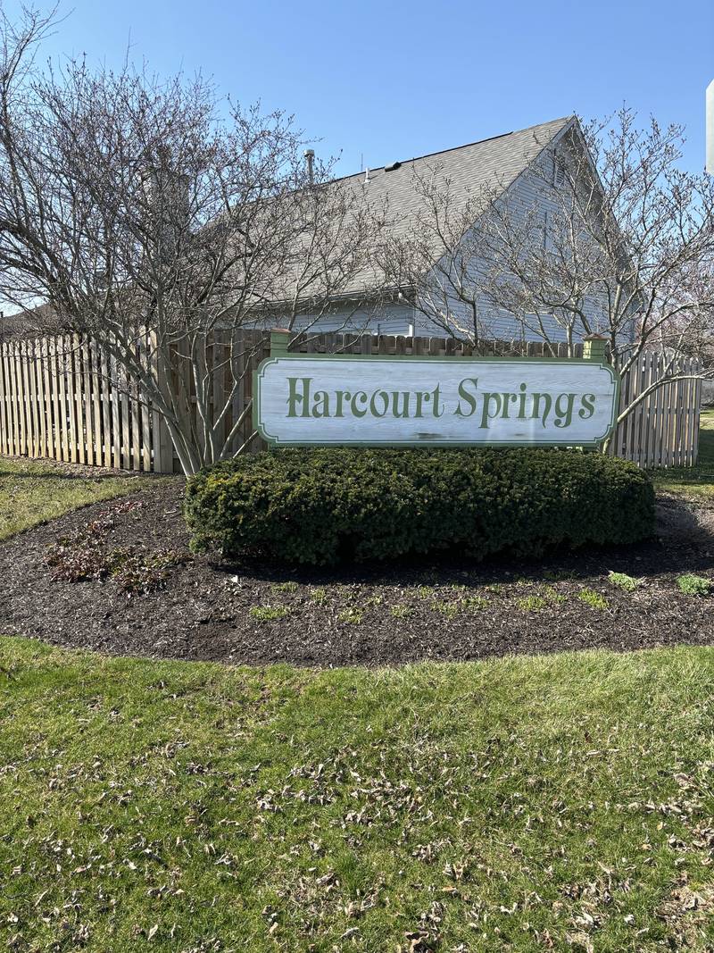 HOA entrance beds at Harcourt Springs